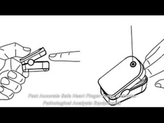 Белый пульсоксиметр на кончике пальца TFT ЖК-экран