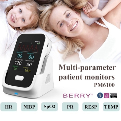 LCD Display Multi Parameter Patient Monitor With Data Transfer To HIS/CIS/EHR