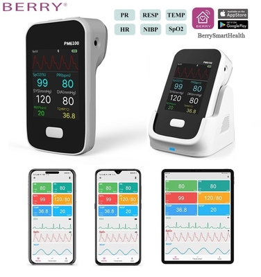 Multi Parameter Li Battery Patient Monitor with High Resolution Color LCD and Berry Smart Health APP
